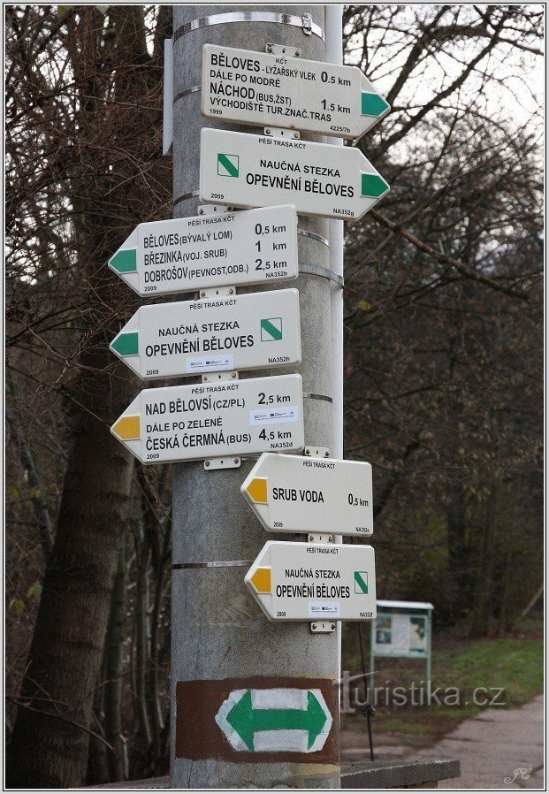 1-Rozcestník Běloves, U mostu