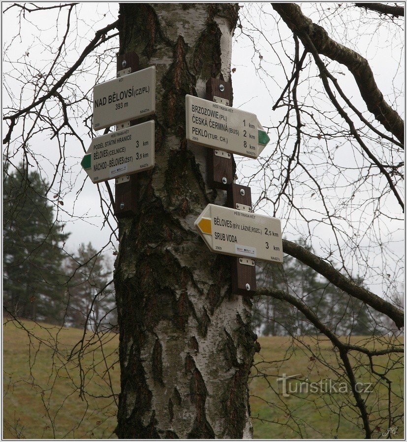 1-Rozcestník Nad Bělovsí