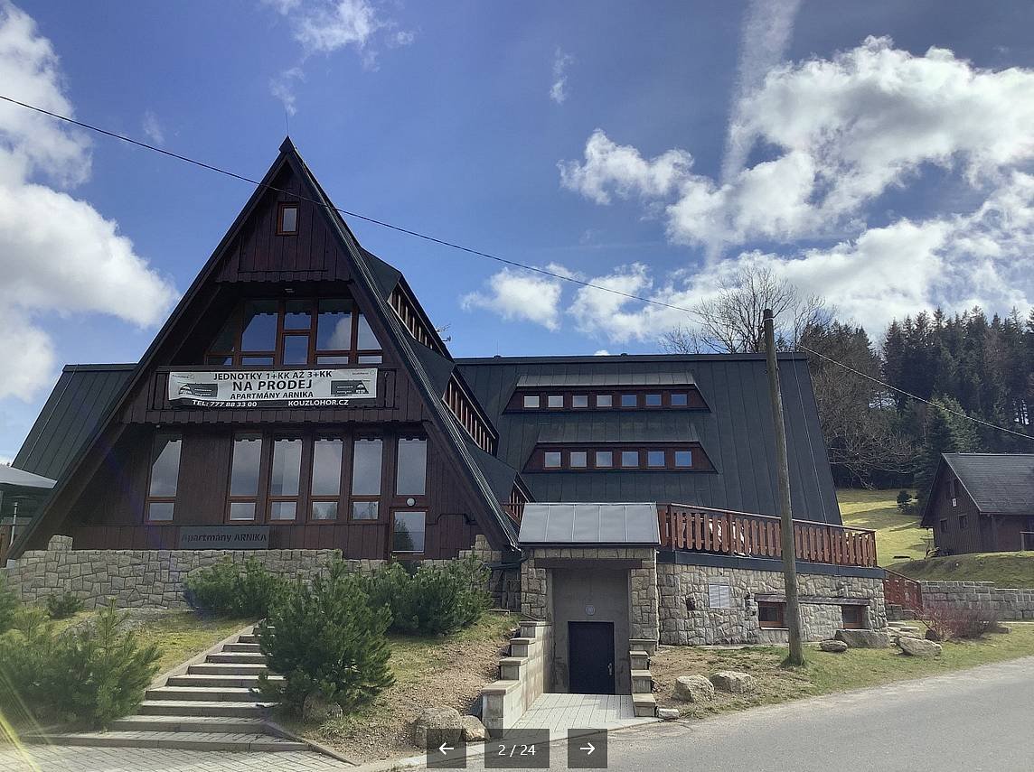 Apartmán Arnika u skiareálu Severák, celkový pohled