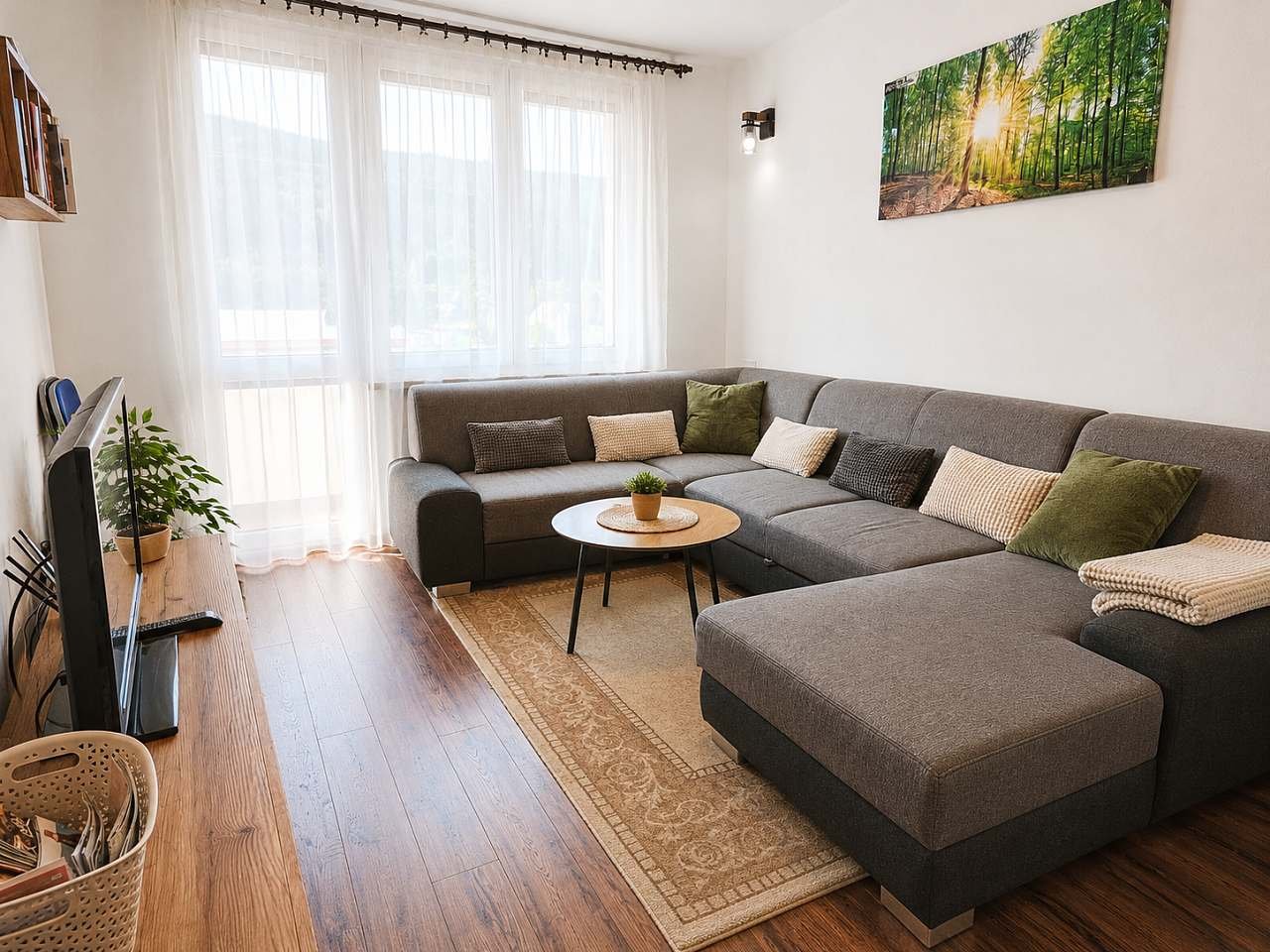 Apartmán Jako doma u Lipna - Obývací pokoj