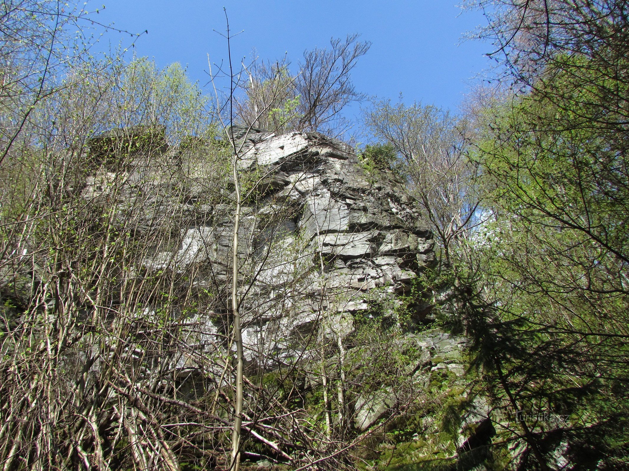 Bílá skála pod Dobřečovem