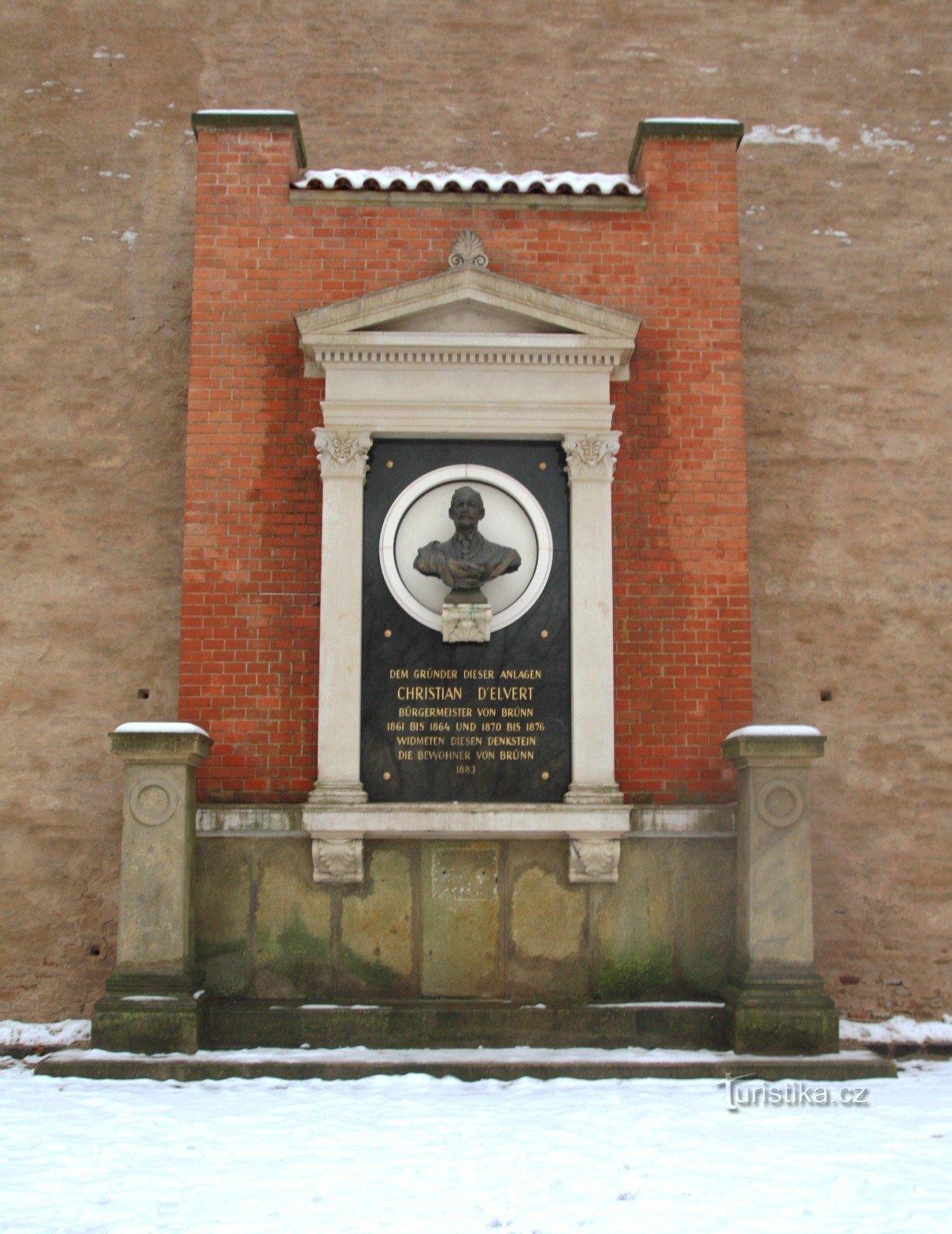 Brno - památník Christiana d´Elverta