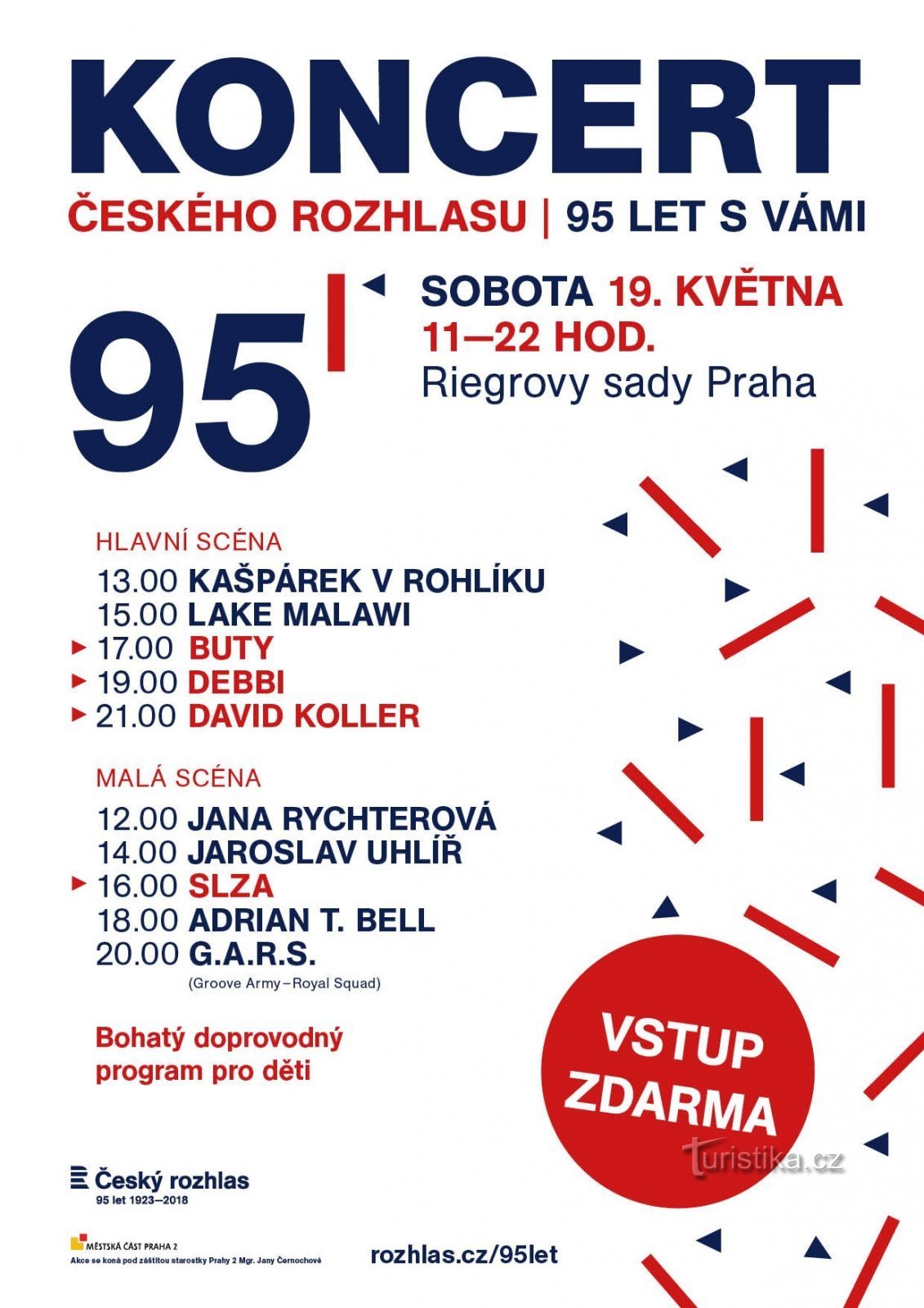 Českému rozhlasu bude 95 let, oslavy vyvrcholí koncertem v Riegrových sadech
