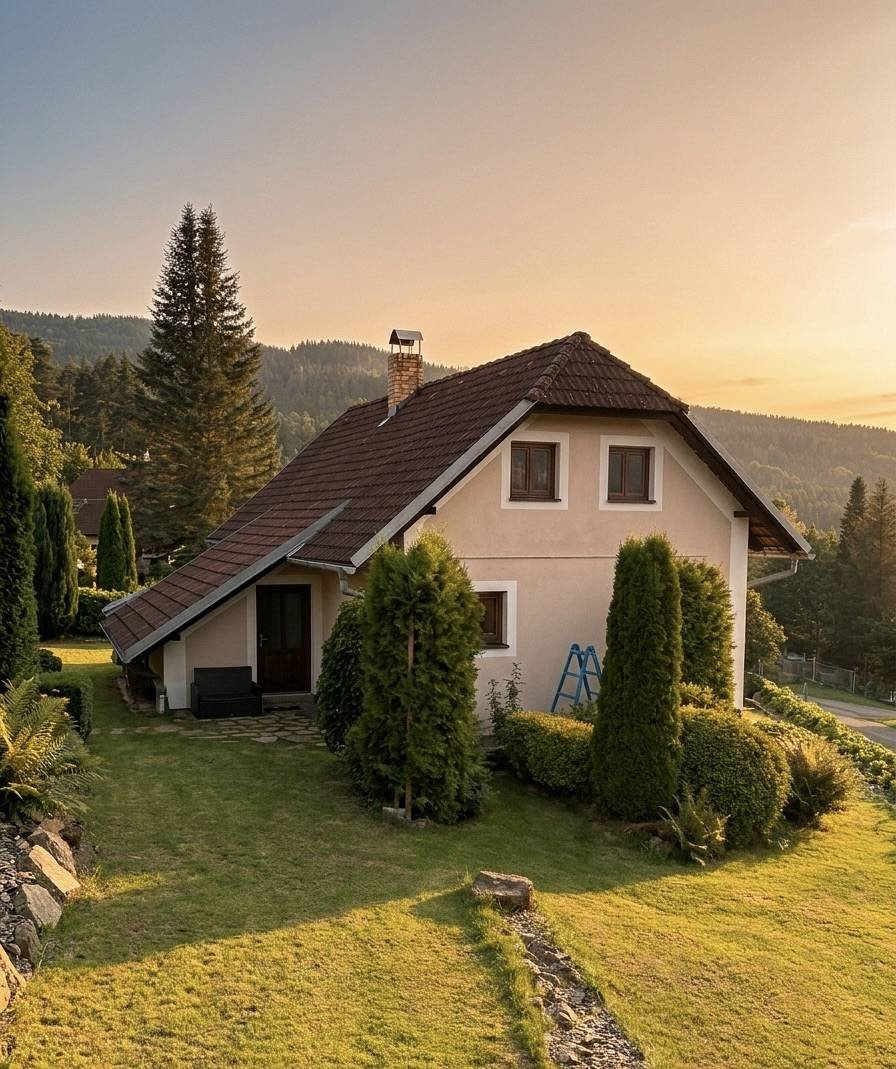 Chalupa - klidné místo uprostřed přírody s krásným výhledem