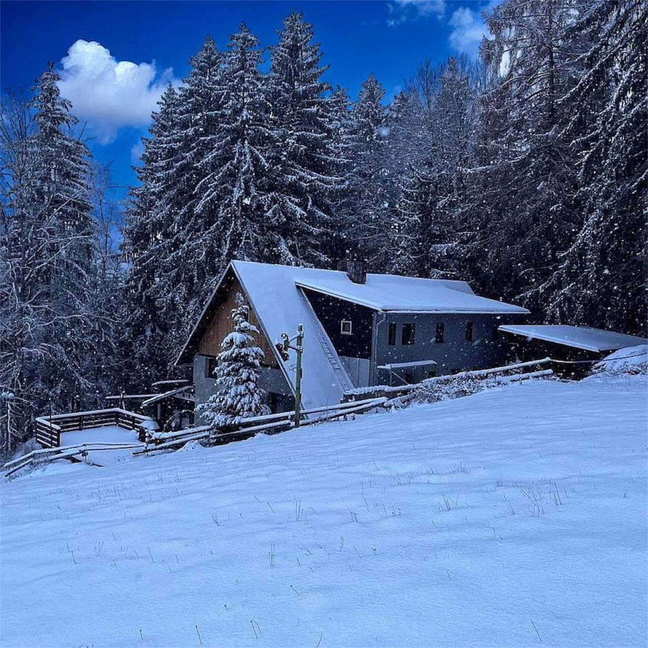 Chalupa Zašívárna v zimě