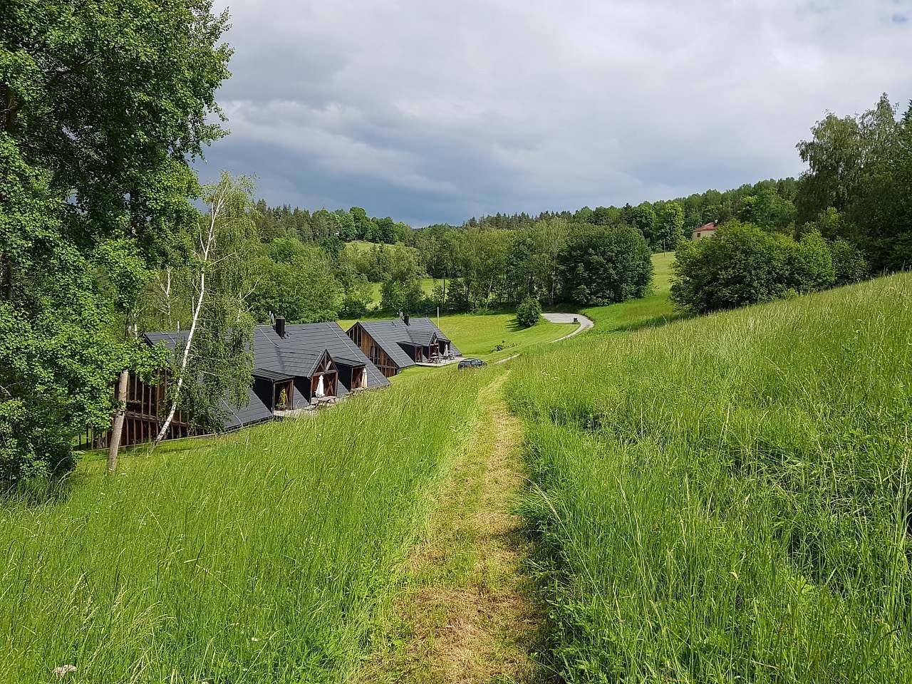 chalupy Rajsko v CHKO Šumava