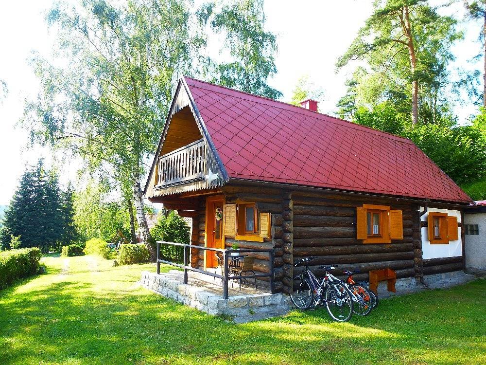 Chata s lodí s výhledem na jezero ubytování Lipno - Hůrka