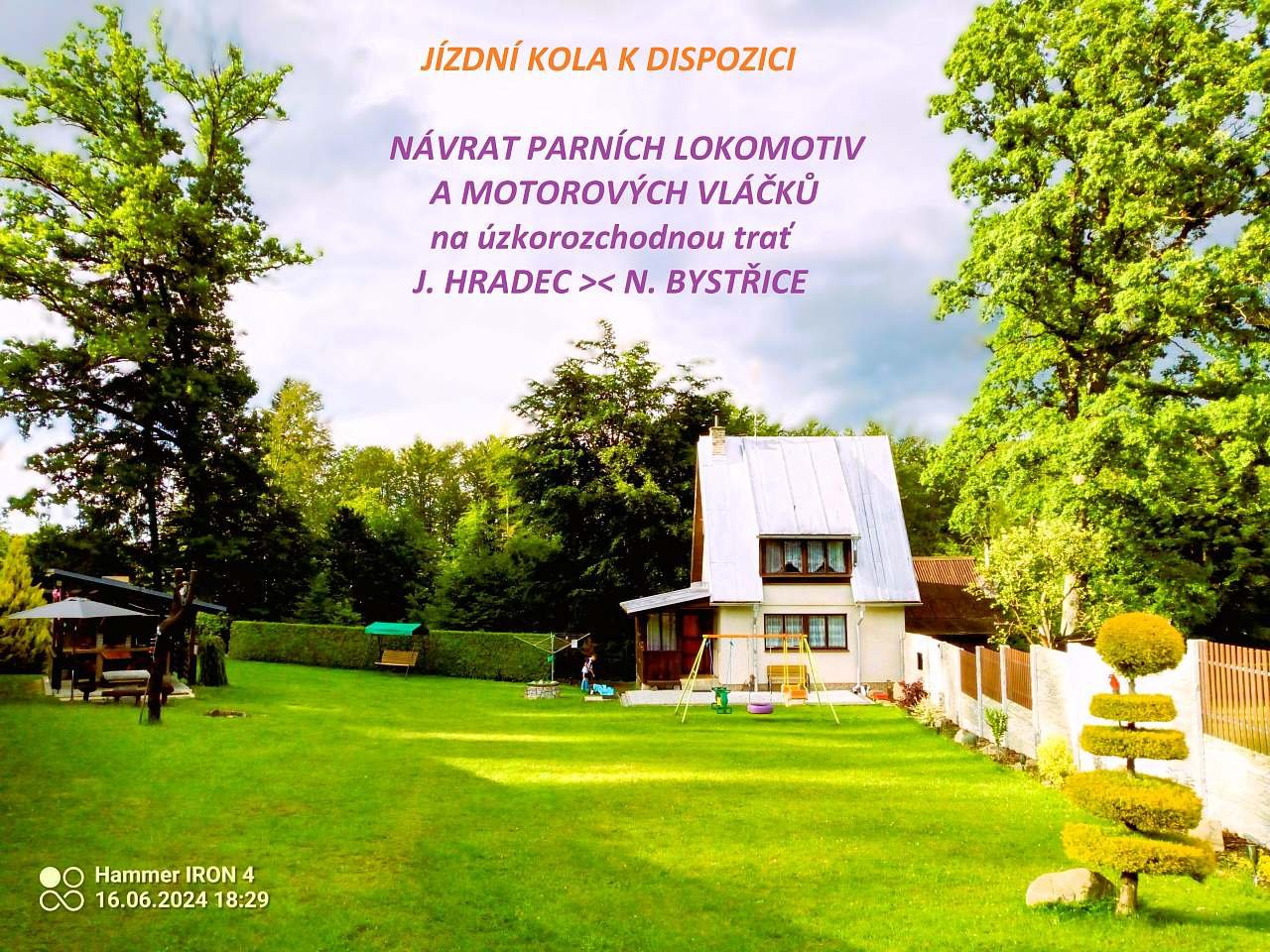 CHATA U LESA MRCK, nad hamerským potokem