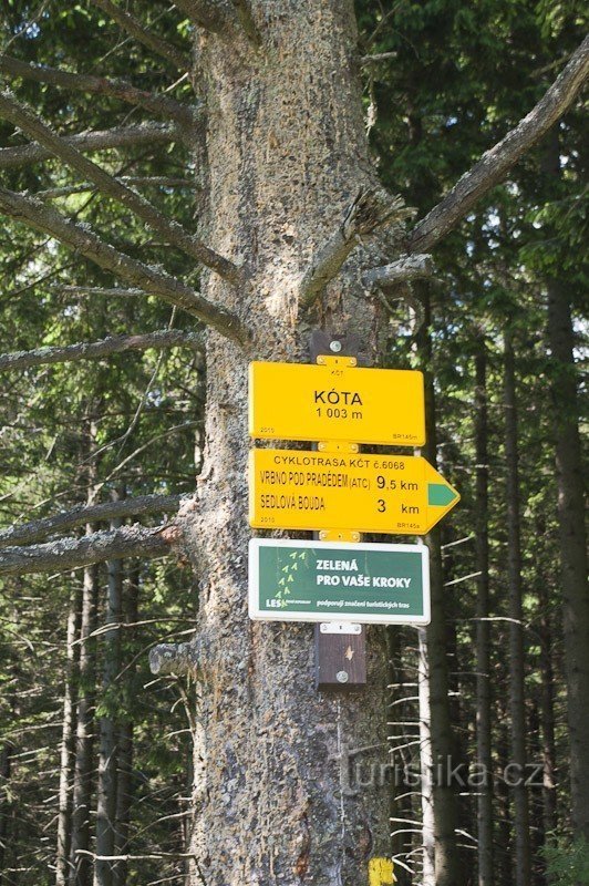 Cyklistický TIM s výškou 1003