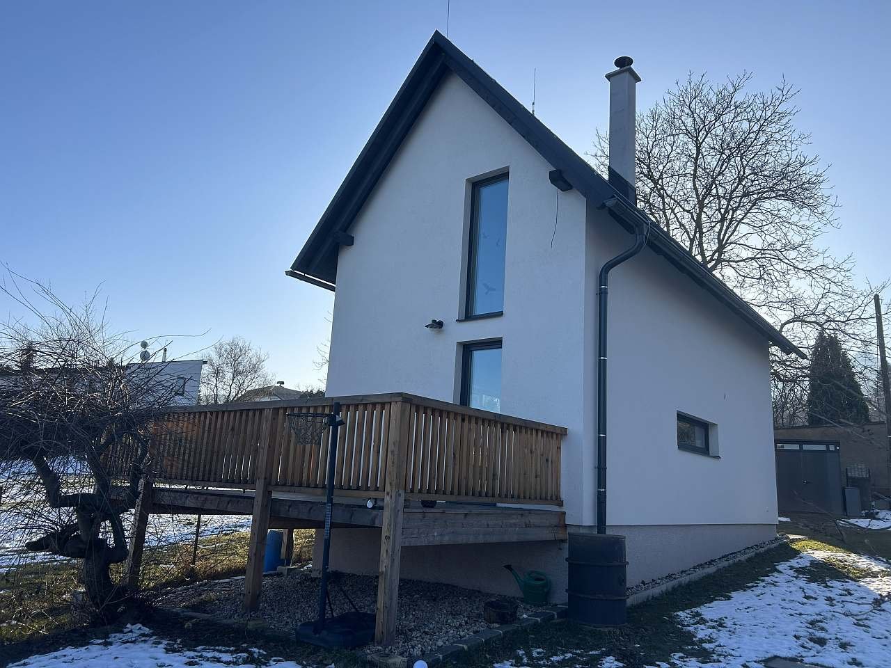 Domek Podještědský ořešák v zimě