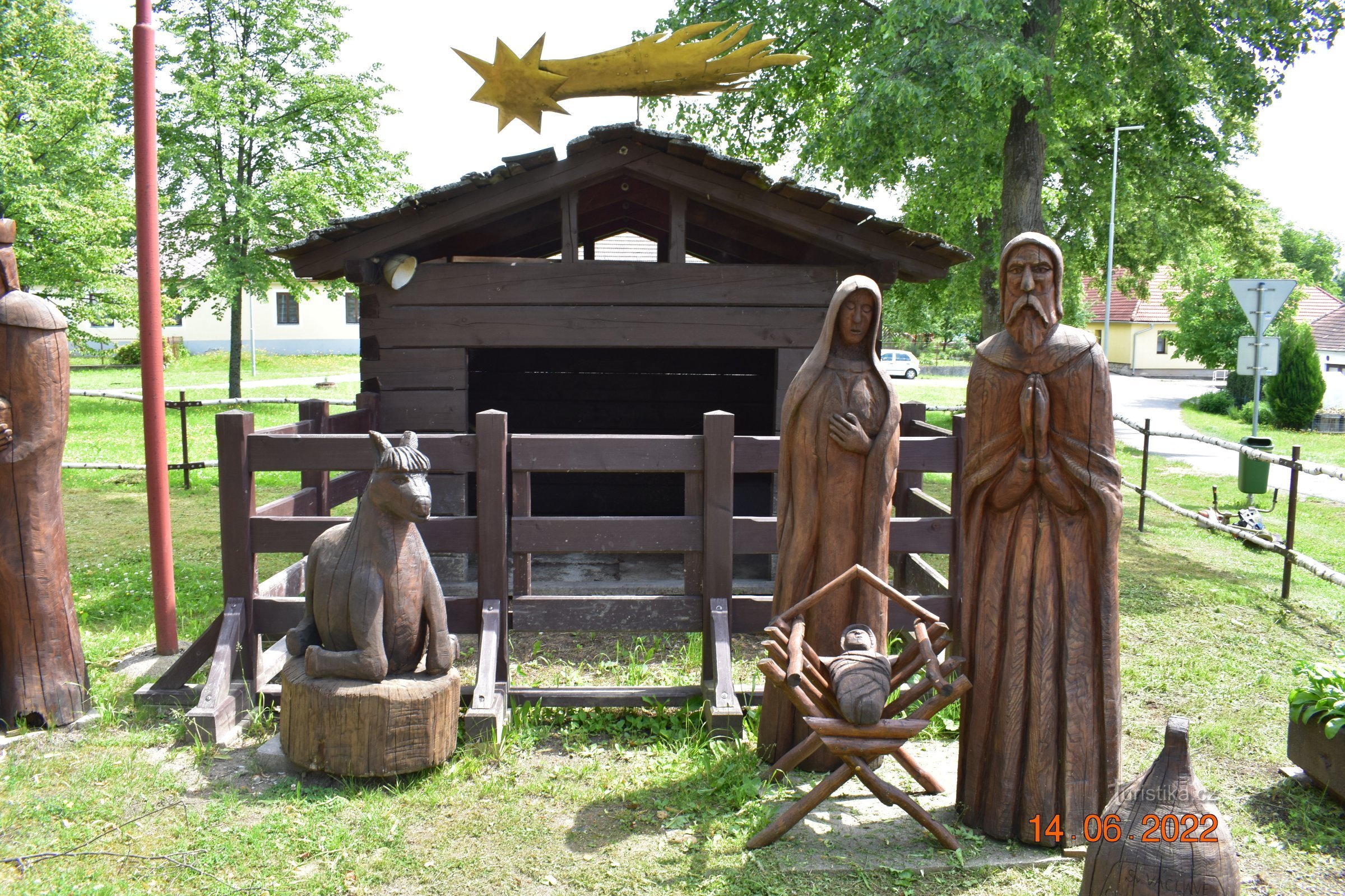 Dřevěný betlém v Jílovicích