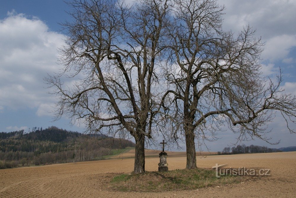 Hrobníkův (Sebevrahův) kříž na okraji ŠumperkaU