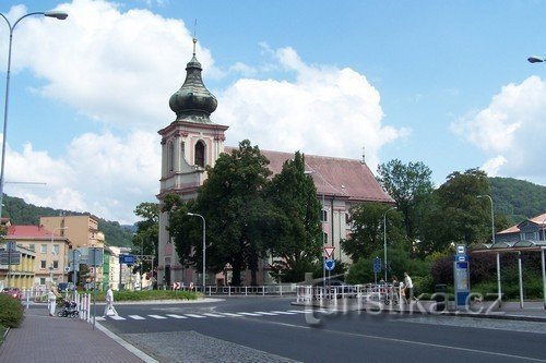 Kostel sv.Václava a sv.Blažeje v Děčíně-Masarykovo nám.