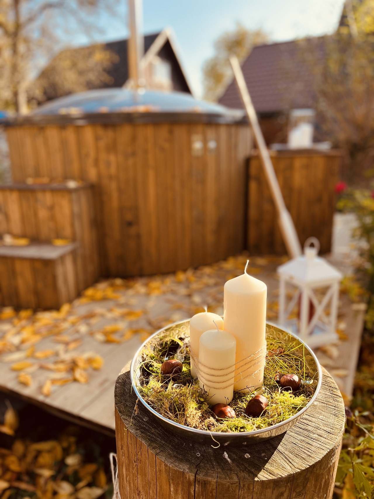 Koupací sud s vířivkou