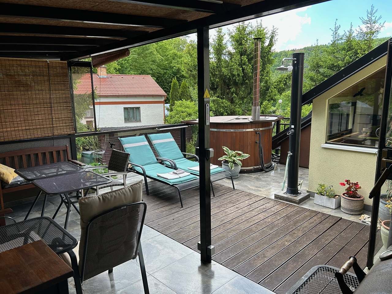Letní terasa apartmánu