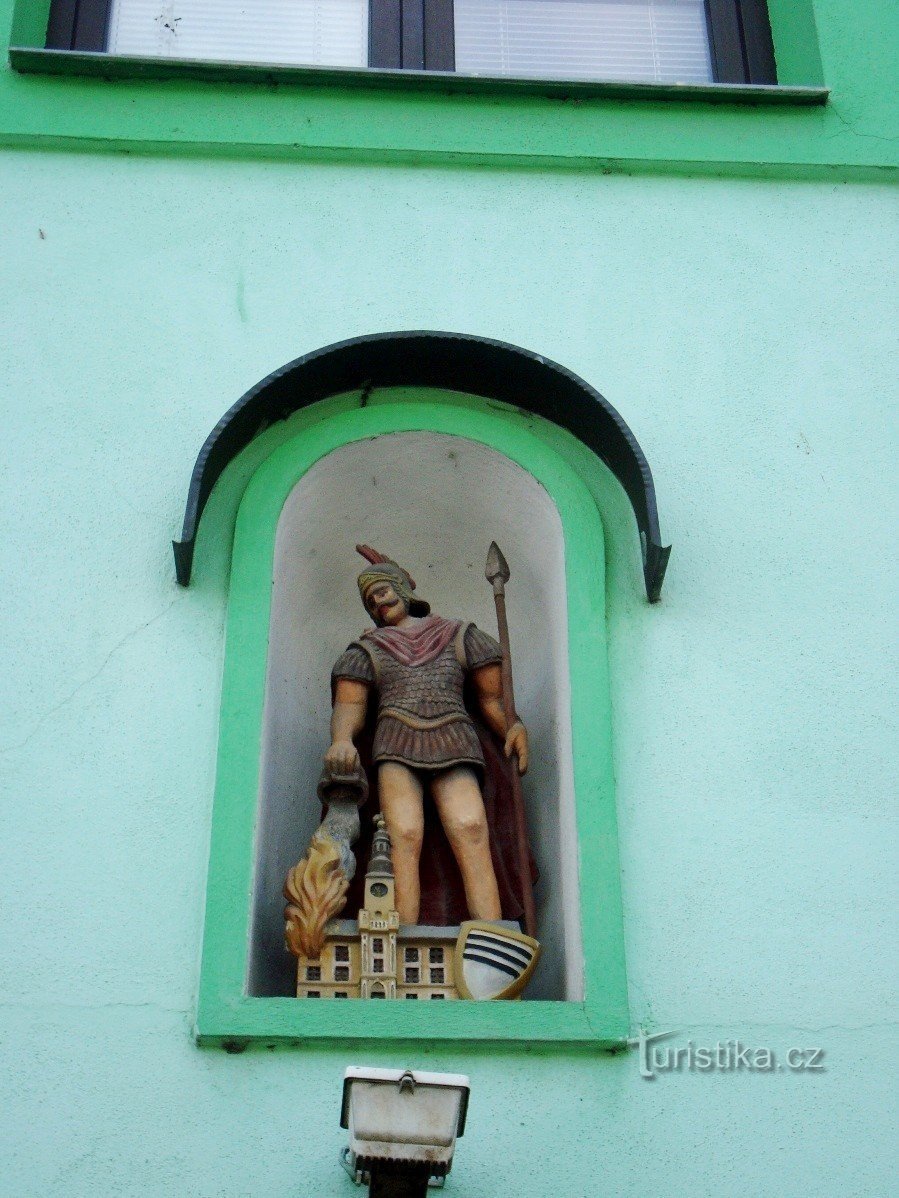 Loštice-náměstí Míru-restaurace U Rytíře-Foto:Ulrych Mir.