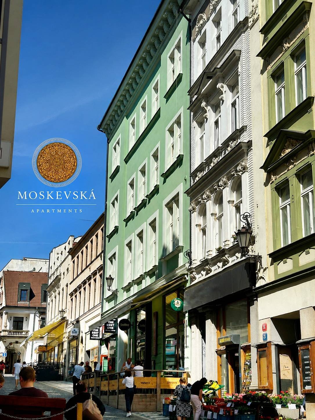 Moskevská apartments Liberec - pohled z ul Moskevská