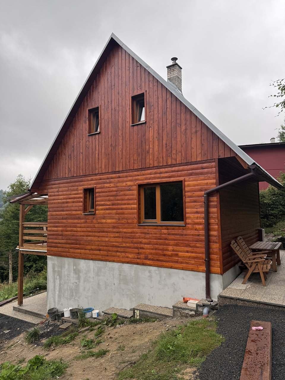 Nově zrekonstruovaná chata nad Pasekami