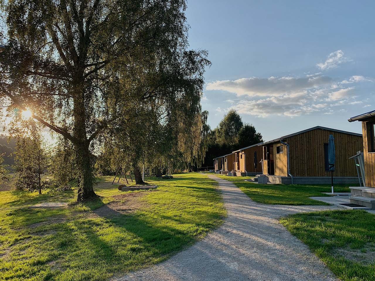 Nově zrekonstruované chaty.