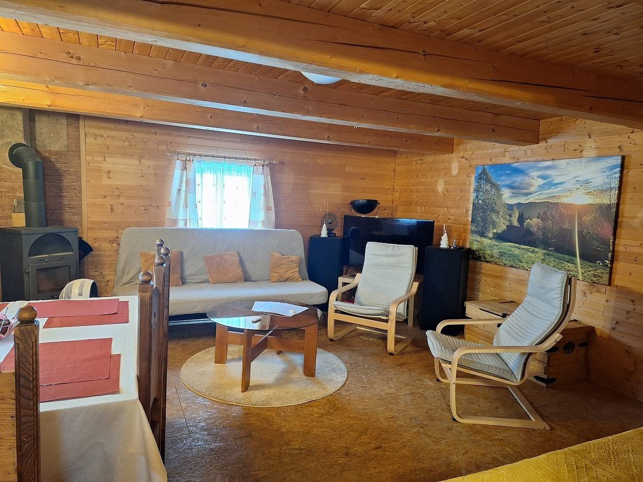 Obytná místnost_spodní pokoj spojený s kuchyní