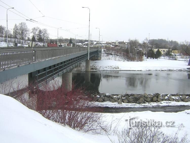 Ostrava - koblovský most, řeka Odra: Ostrava - koblovský most, řeka Odra