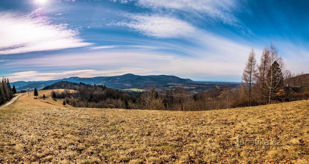 Panorama nad chatou Hrádek