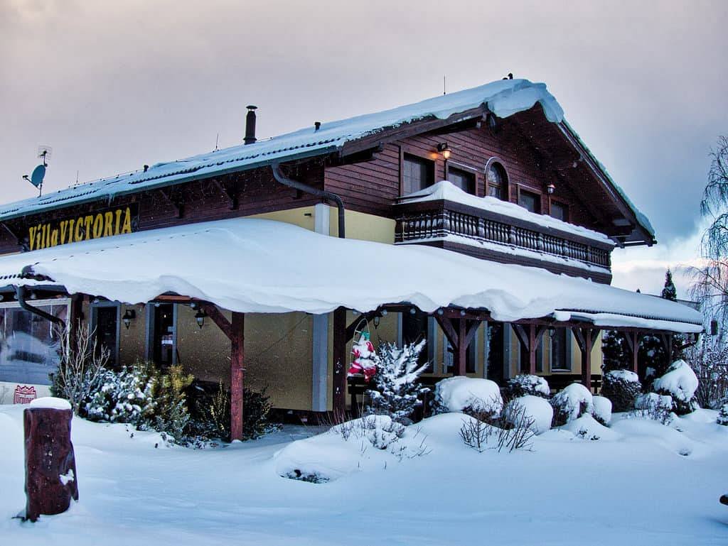 Penzion nedaleko skiareálu Jasná