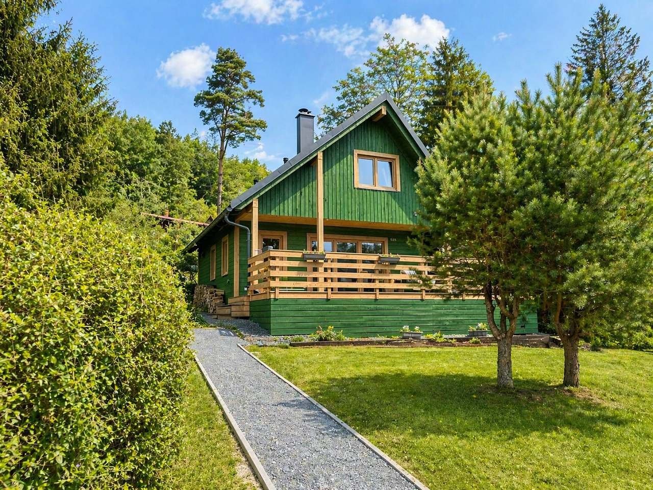 pohled na chatu Michaela