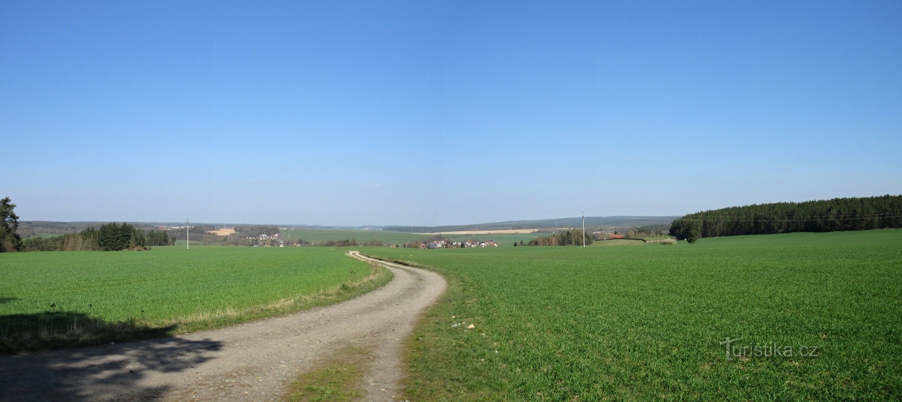 Pohled zpátky k Ledcům