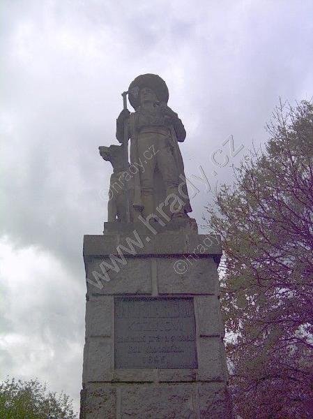 pomník Jana Sladkého-Koziny na Hrádku