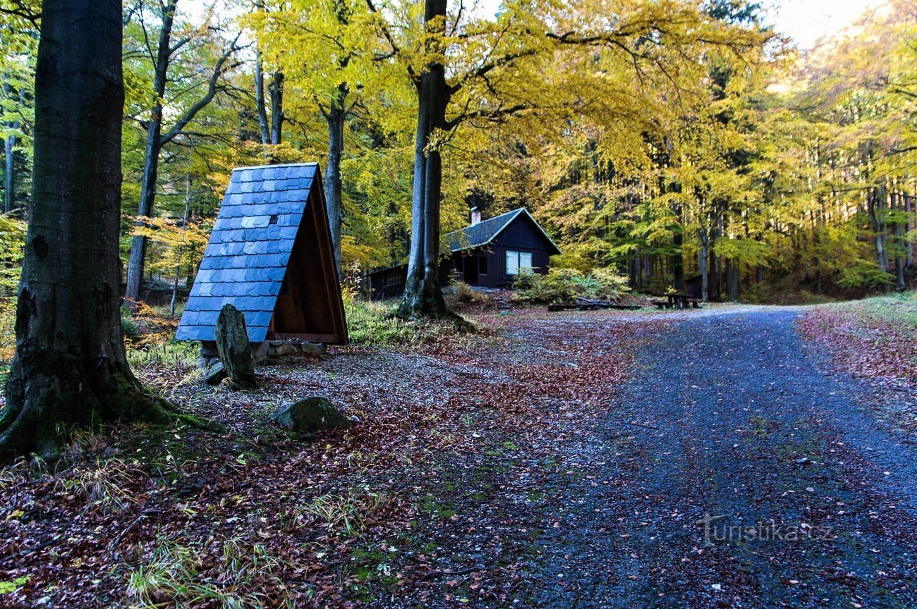 Příchod k chatě