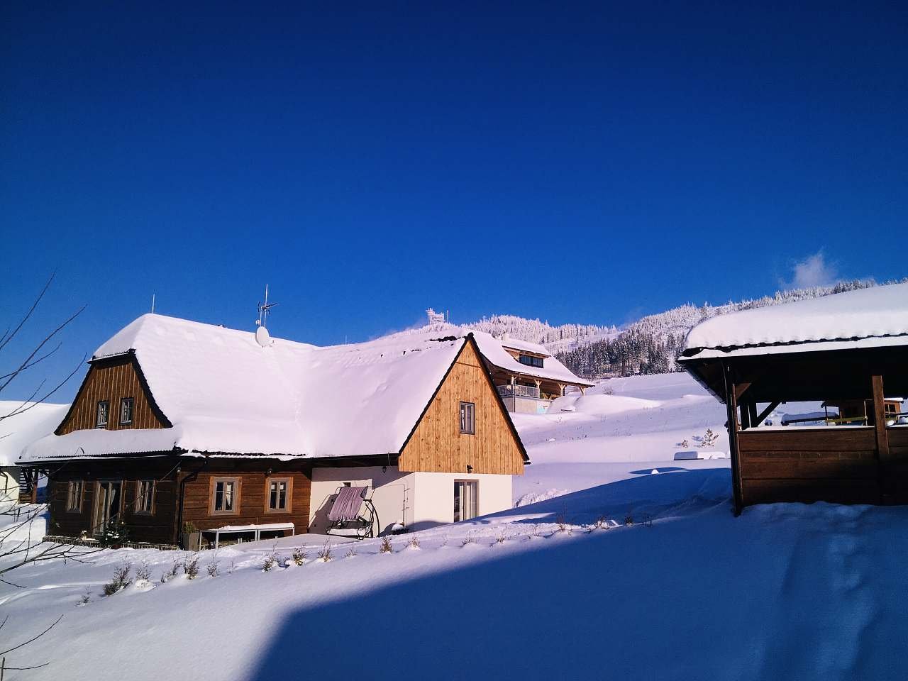 Roubenka Stella Dolní Morava v zimě