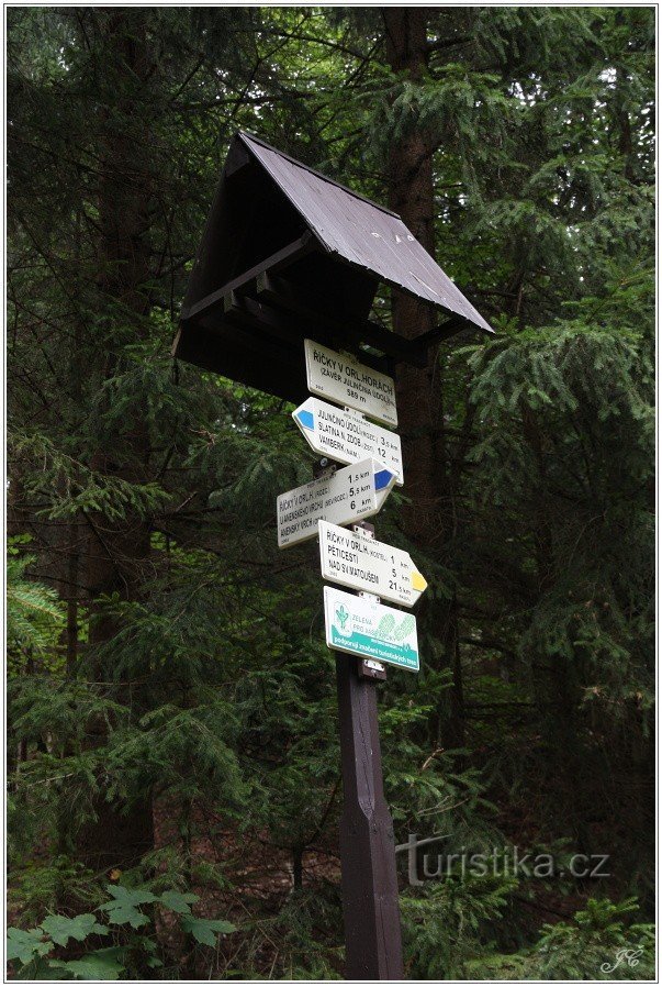 Rozcestí Říčky - Závěr Julinčina údolí