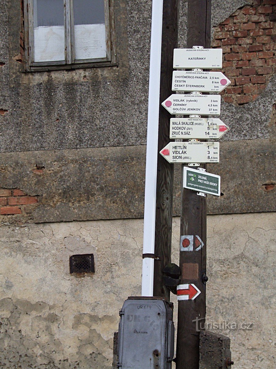 Rozcestí v Kateřinkách