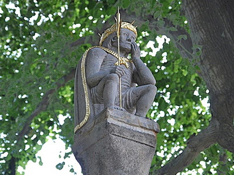 sloup se sochou Ecce homo