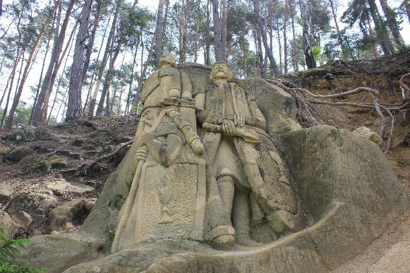 sousoší na Velkém Chlumu