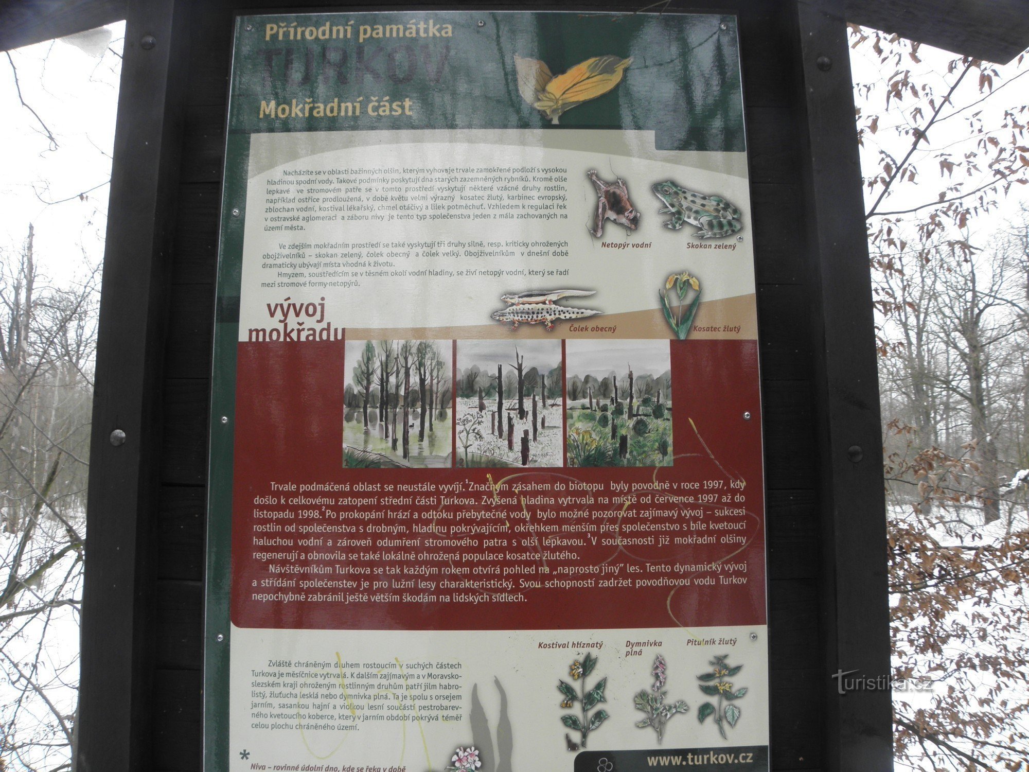 Tabule naučné stezky (únor 2010)