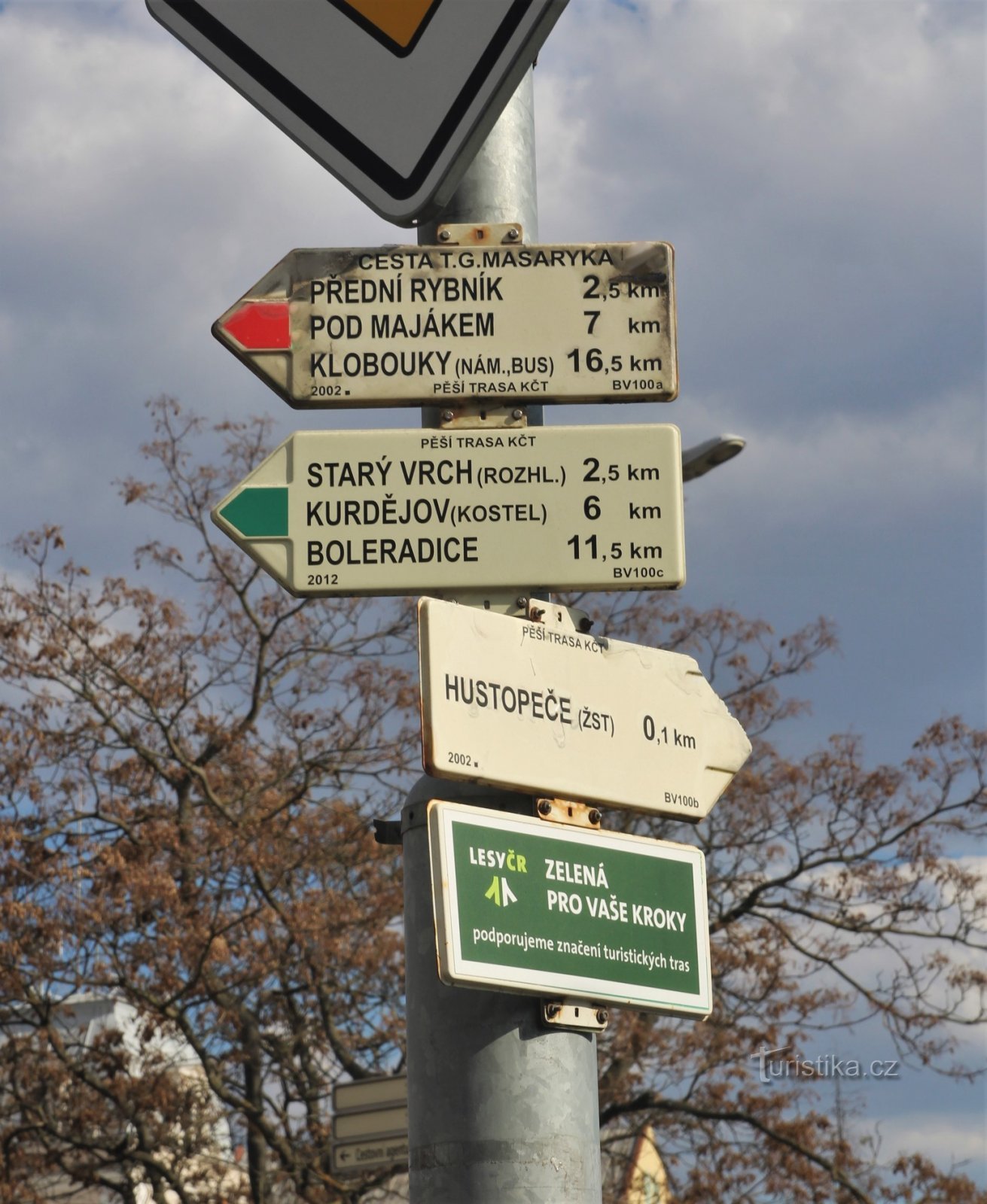 Turistické rozcestí Hustopeče