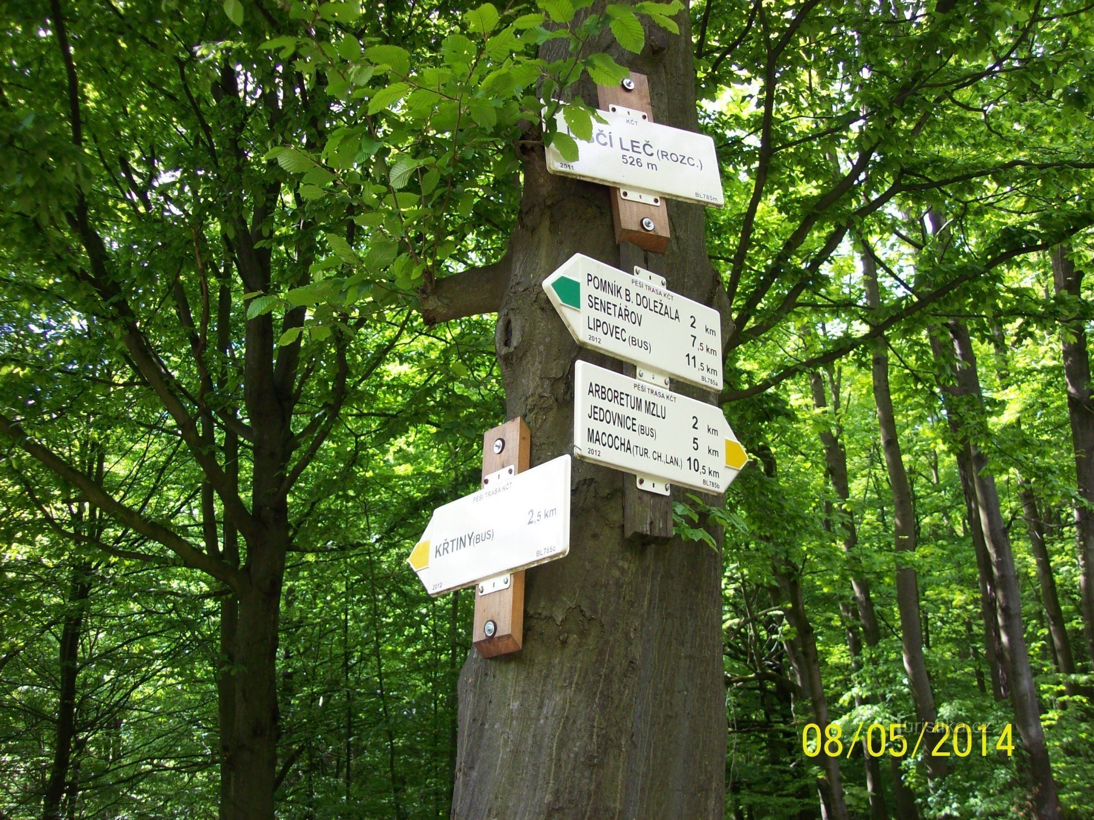 Turistické rozcestí Liščí leč