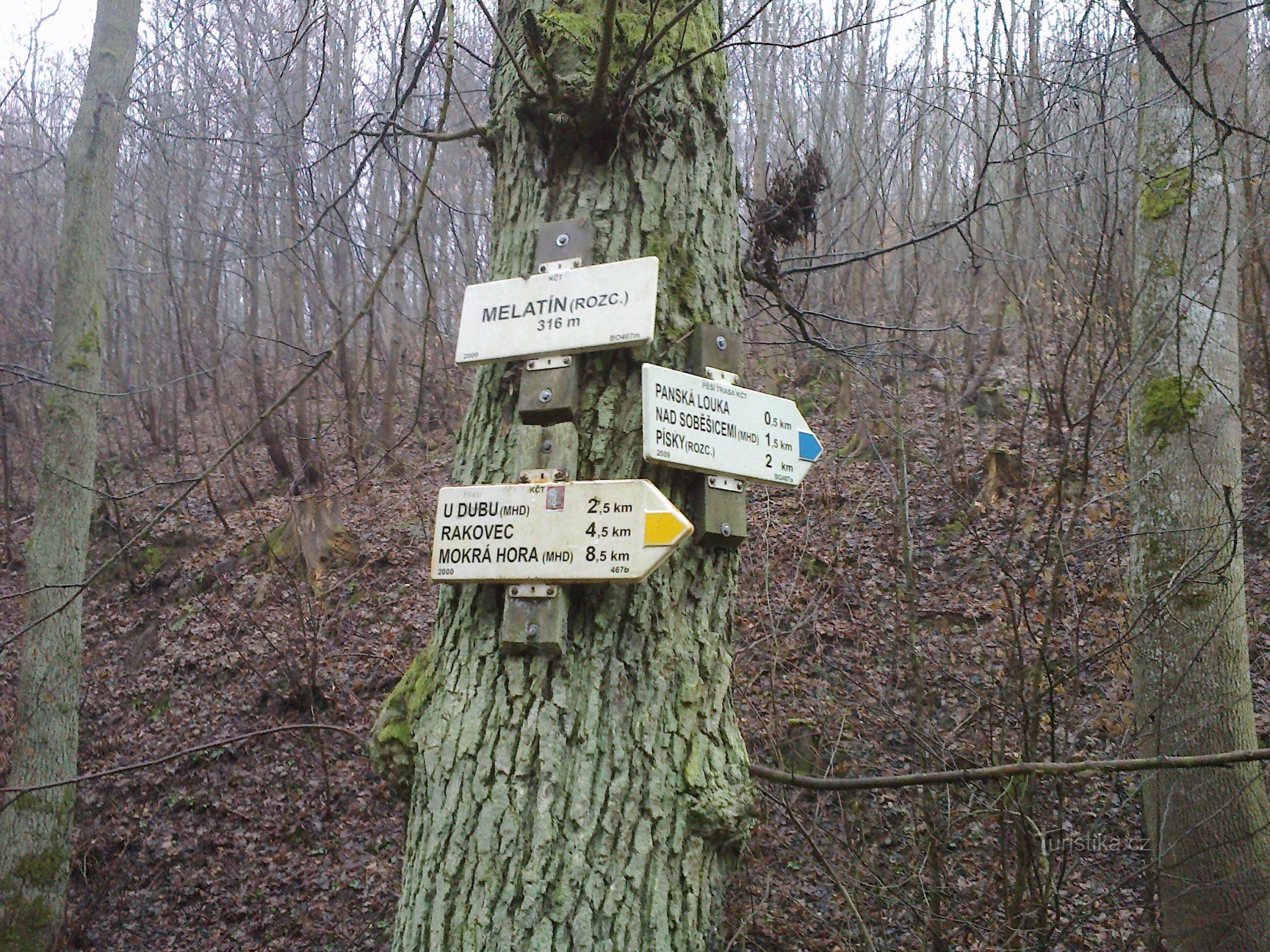 Turistické rozcestí Melatín II.