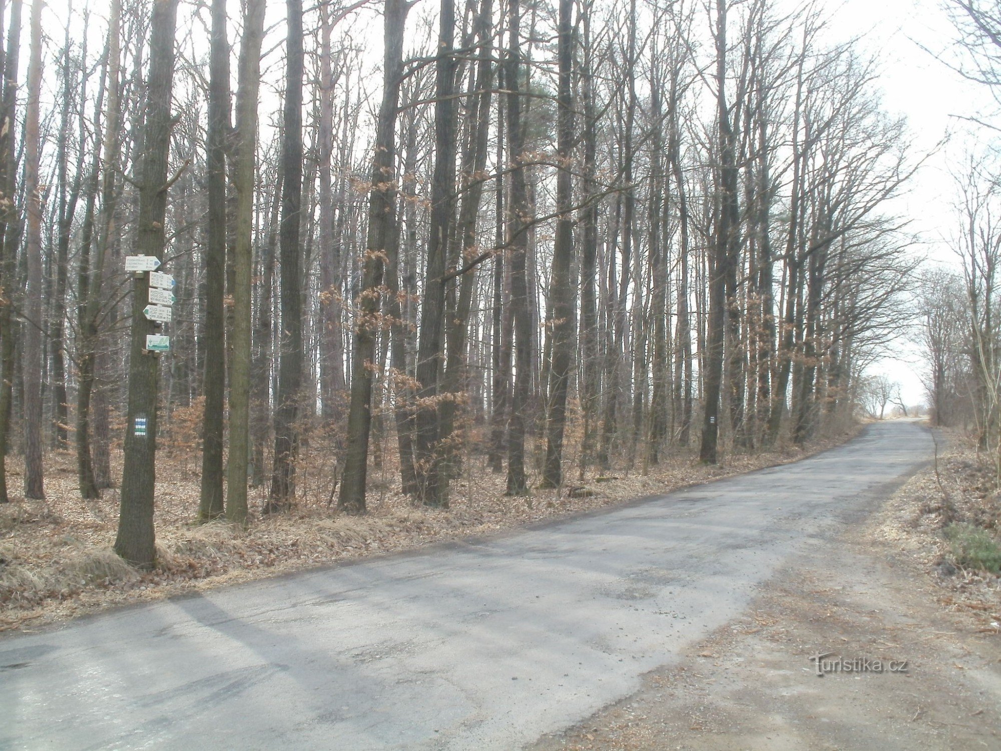 turistické rozcestí Odmezení