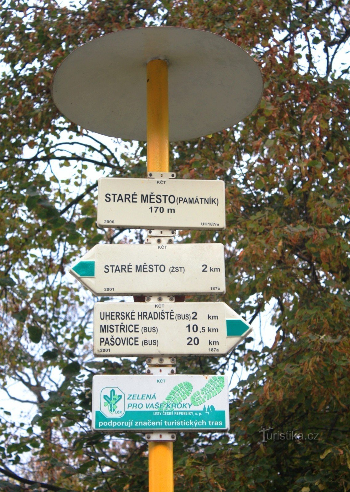 Turistické rozcestí Staré Město památník