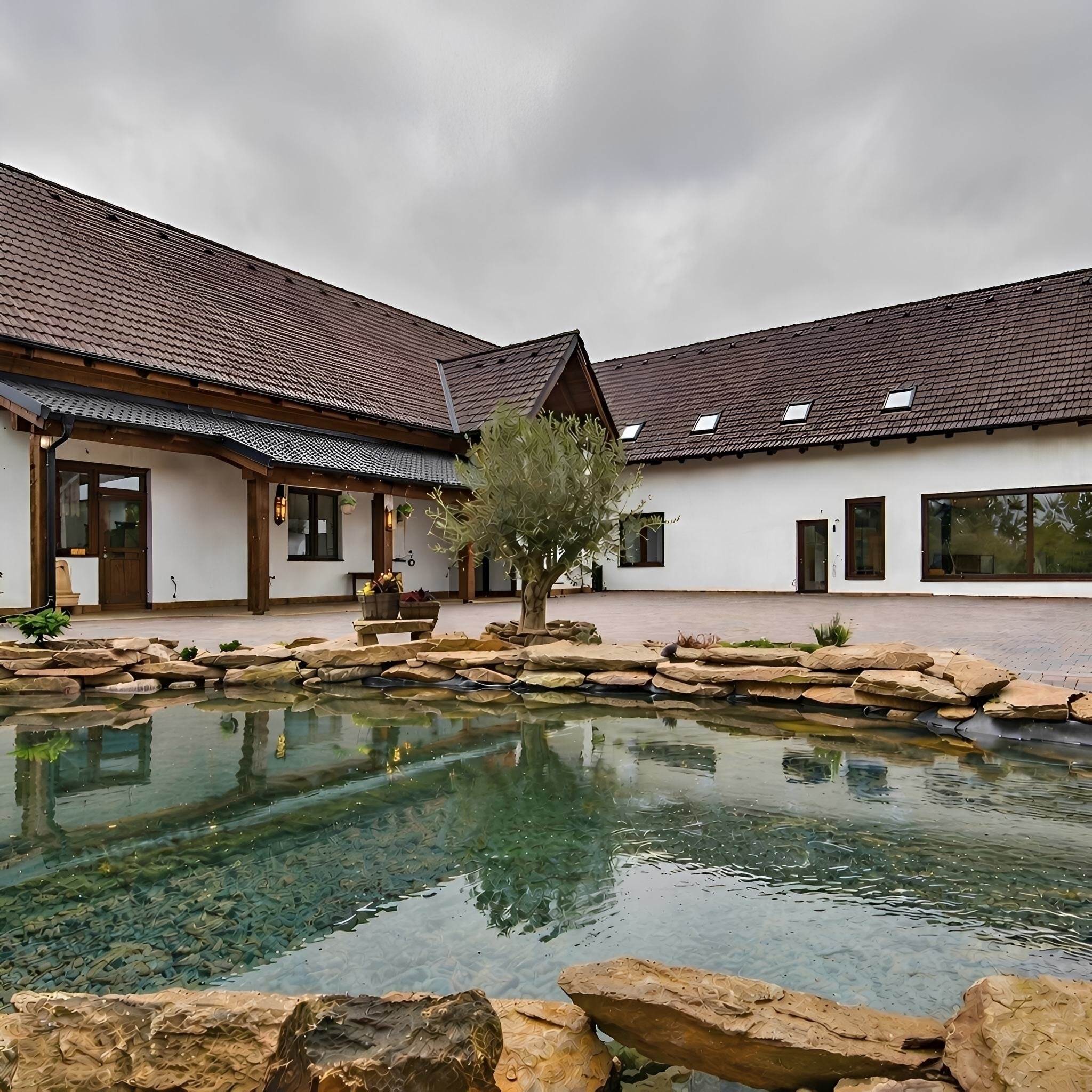 Vila Stella Vita - Dvůr s jezírkem