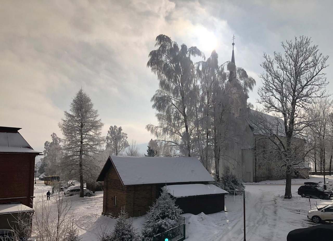 výhled z obývacího pokoje