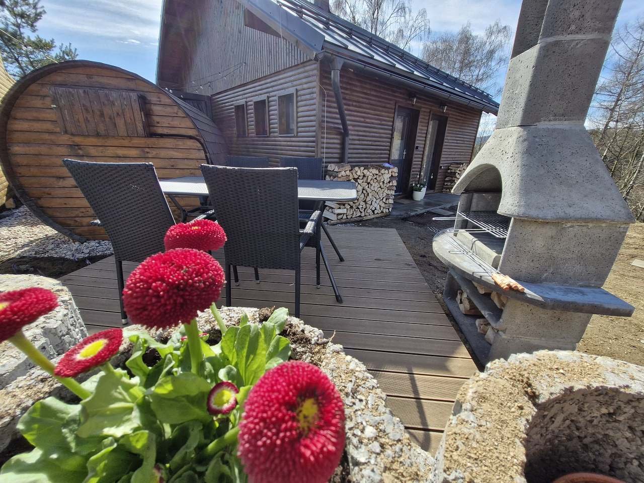 wellness domeček v jarním kabátku