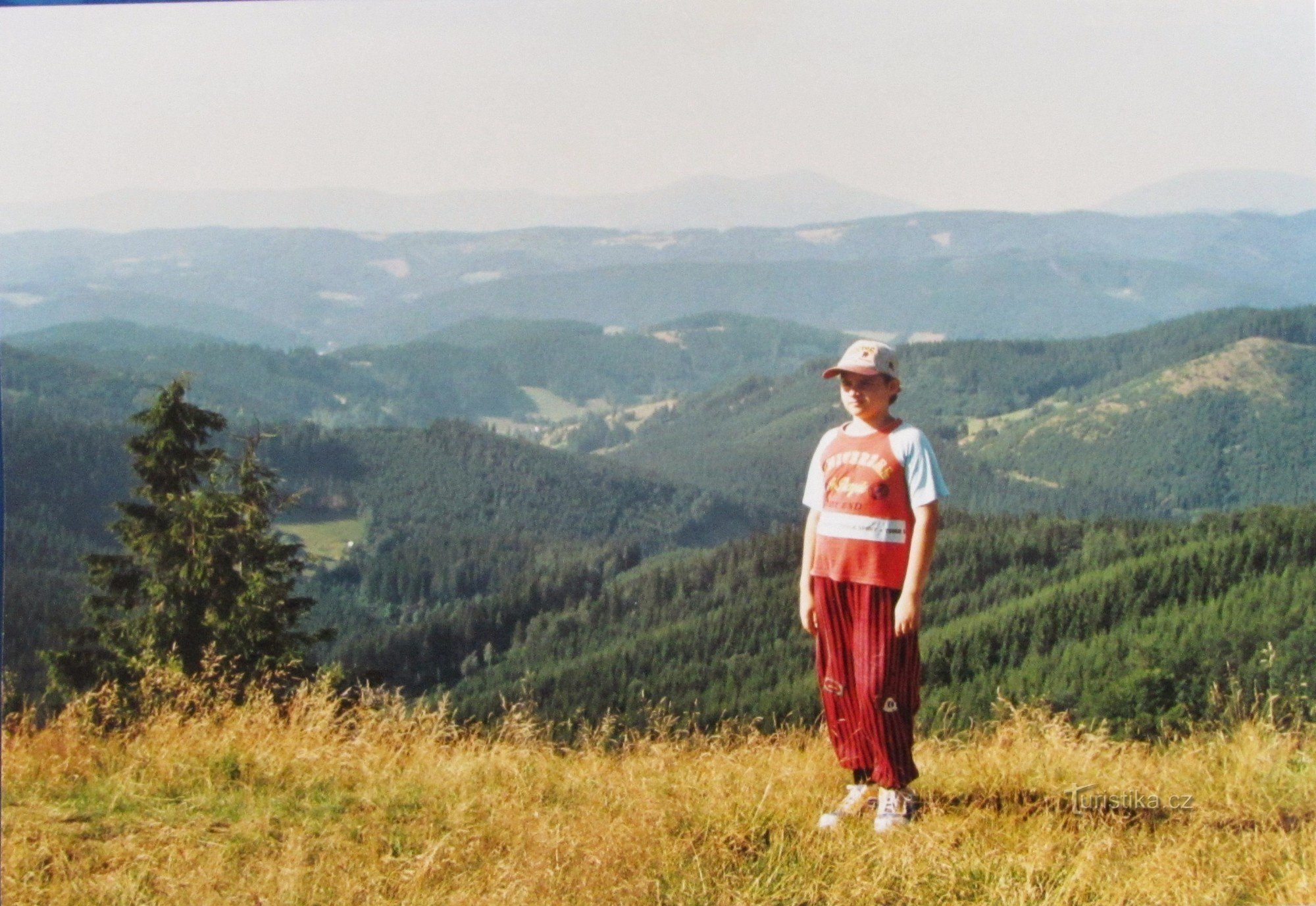 Z Karolinky na hlavní hřeben Javorníků a do Velkých Karlovic - retro 2001