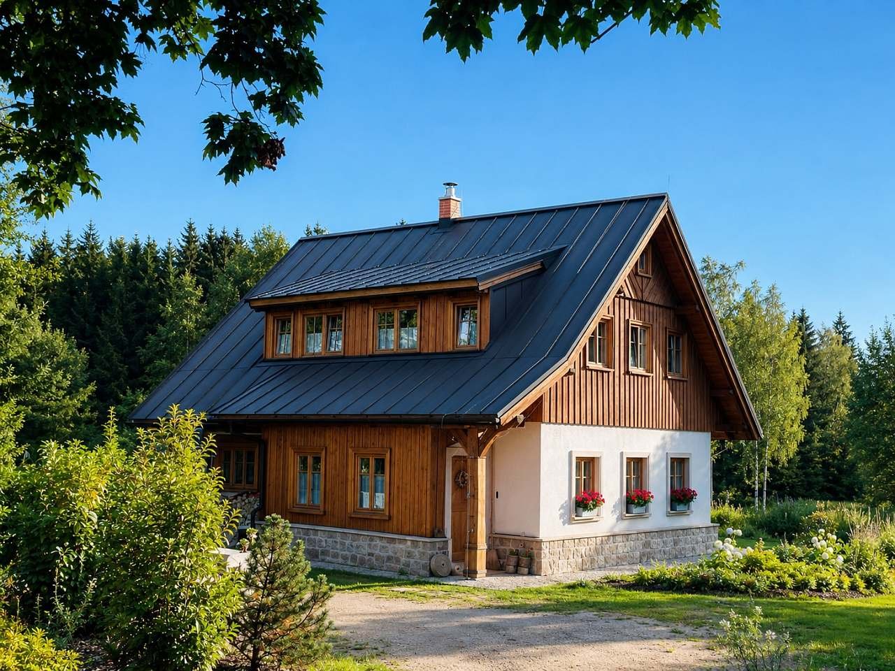 Z příjezdové cesty