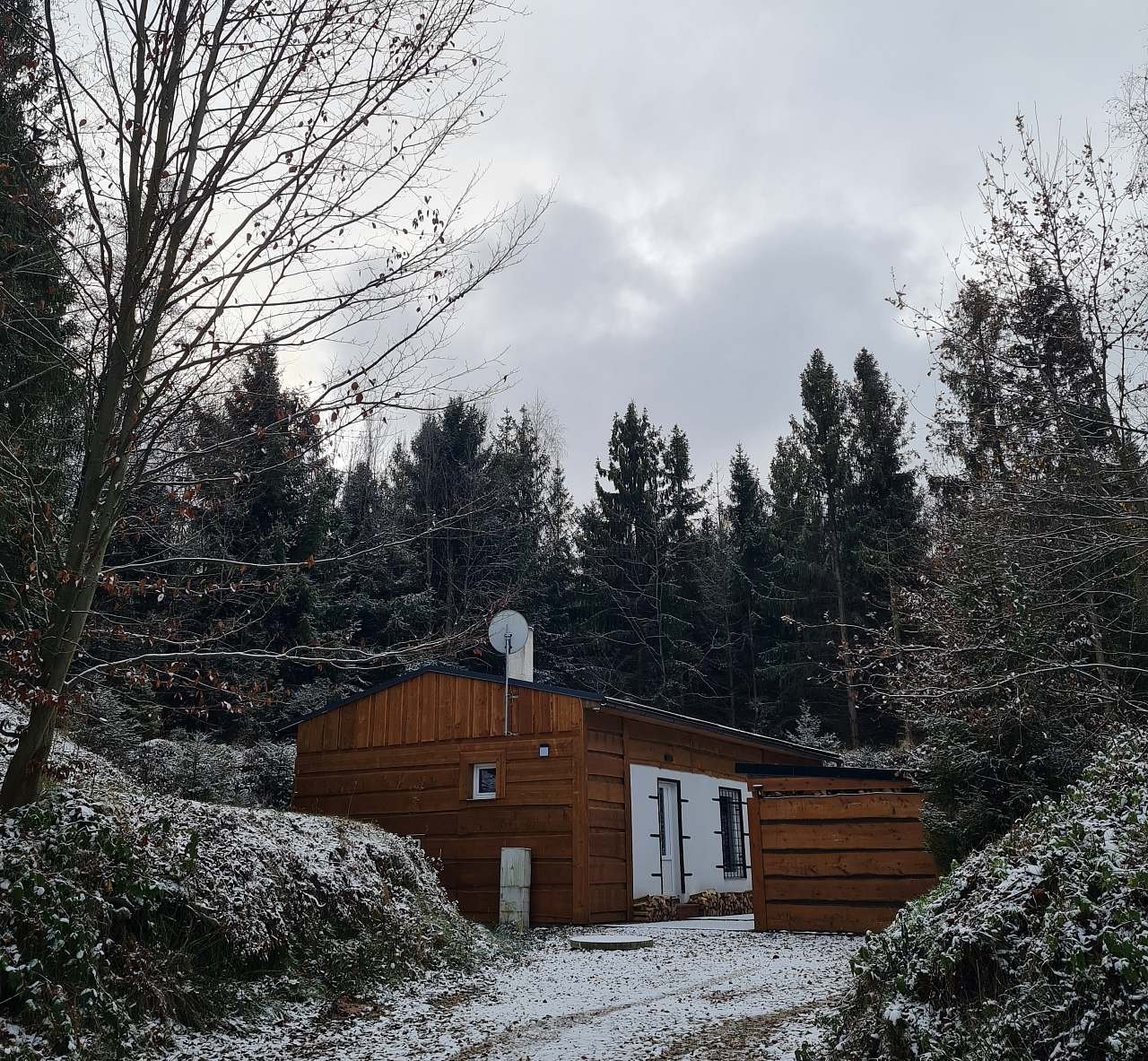 Zimní Chalupa u Jezevce