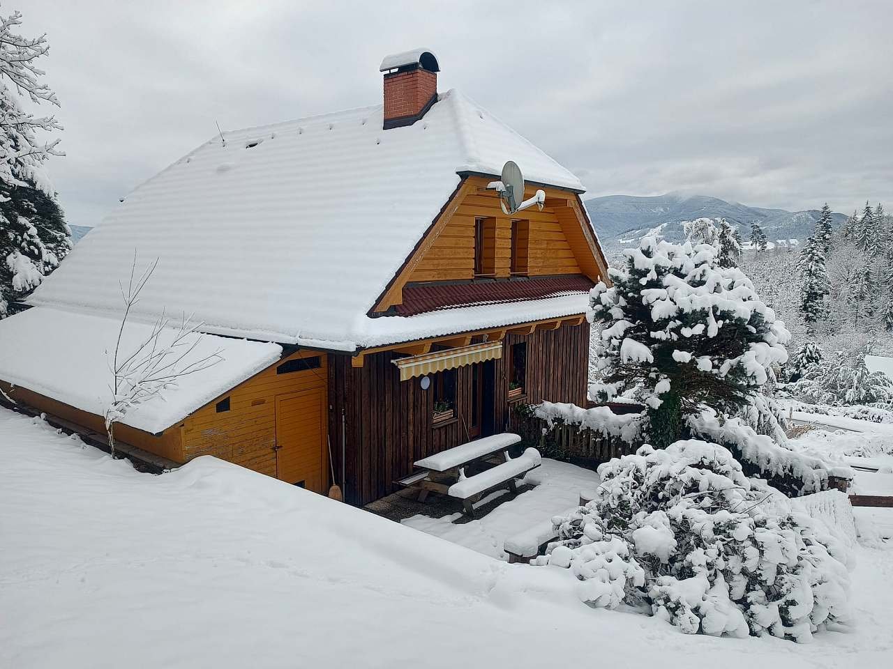 Zimní idylka na chalupě u Dodáčků